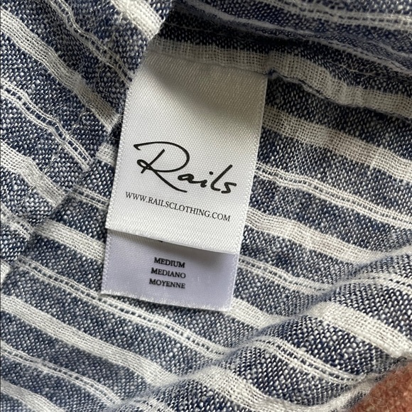 Rails Jasmine Tibet Stripe Navy and White Linen Dress - Picture 11 of 12